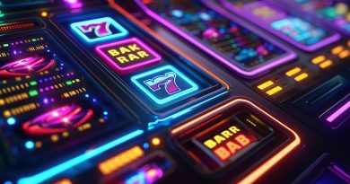 Slot machine close-up