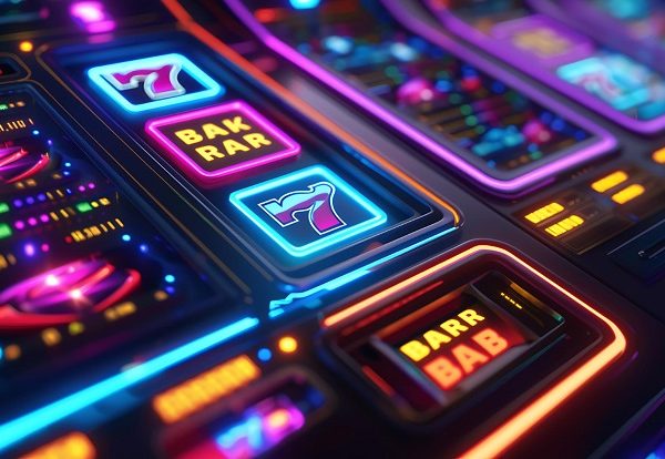 Slot machine close-up